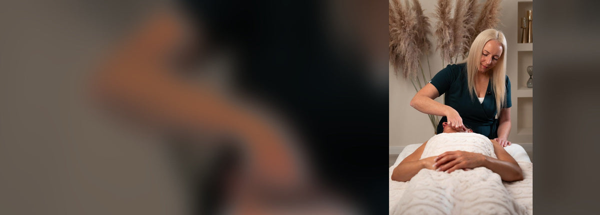 Sylwia Yürekten bei einer japanischen Gesichtsmassage – unverzerrtes Originalfoto